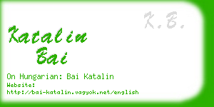 katalin bai business card